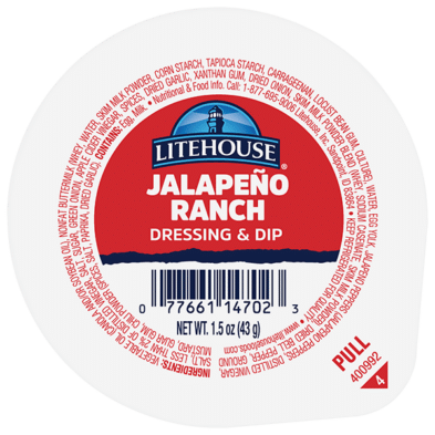 Litehouse Jalapeño Ranch Dressing 1.5 oz Cups